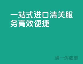 一站式进口清关服务，高效便捷！
