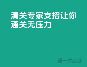清关专家支招，让你通关无压力
