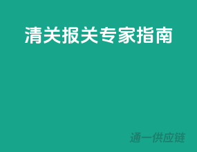 清关报关专家指南