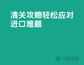 清关攻略，轻松应对进口难题