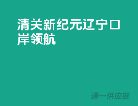 清关新纪元，辽宁口岸领航