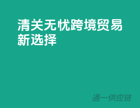 清关无忧，跨境贸易新选择