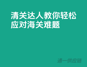 清关达人教你轻松应对海关难题
