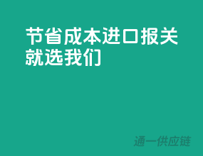 节省成本，进口报关就选我们！