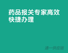 药品报关专家，高效快捷办理