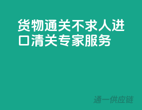 货物通关不求人，进口清关专家服务！
