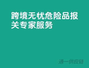 跨境无忧，危险品报关专家服务