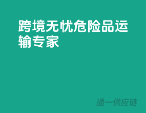 跨境无忧，危险品运输专家