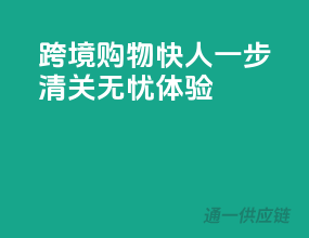 跨境购物快人一步，清关无忧体验