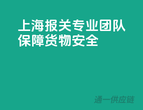 上海报关专业团队，保障货物安全