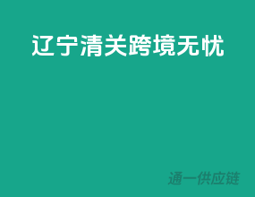 辽宁清关，跨境无忧