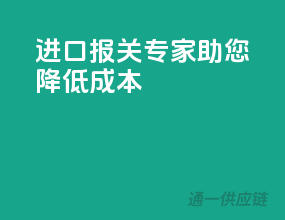 进口报关专家，助您降低成本