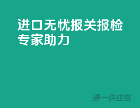 进口无忧，报关报检专家助力