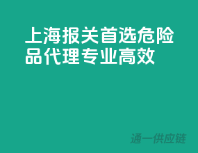 上海报关首选，危险品代理专业高效