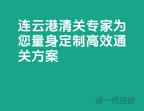 连云港清关专家，为您量身定制高效通关方案