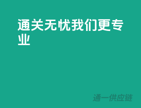 通关无忧，我们更专业