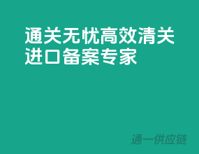 通关无忧，高效清关进口备案专家
