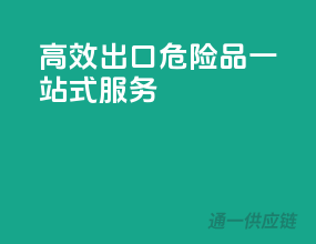 高效出口：危险品一站式服务