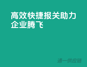 高效快捷报关，助力企业腾飞
