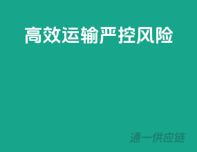 高效运输，严控风险