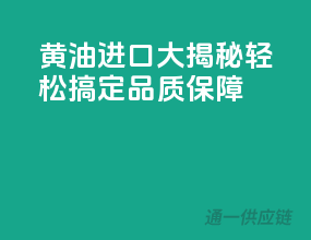 黄油进口大揭秘：轻松搞定，品质保障