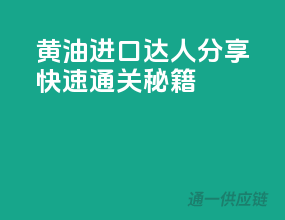 黄油进口达人分享：快速通关秘籍