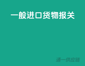 一般进口货物报关