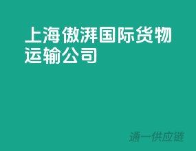 上海傲湃国际货物运输公司