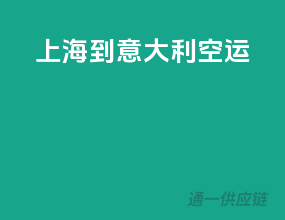 上海到意大利空运