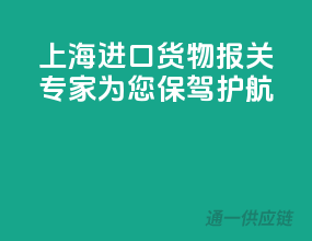 上海进口货物，报关专家为您保驾护航