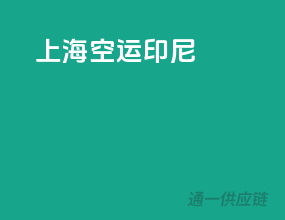 上海空运印尼
