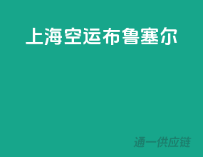 上海空运布鲁塞尔
