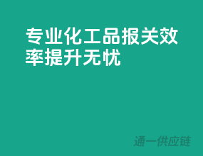 专业化工品报关，效率提升无忧