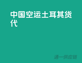 中国空运土耳其货代