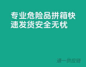 专业危险品拼箱，快速发货，安全无忧