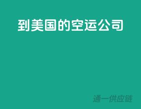 到美国的空运公司