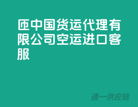 匝�(中国)货运代理有限公司空运进口客服