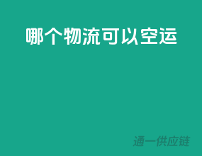哪个物流可以空运