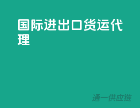 国际进出口货运代理