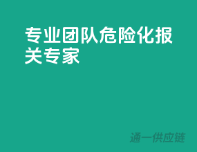 专业团队，危险化报关专家