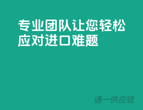 专业团队，让您轻松应对进口难题