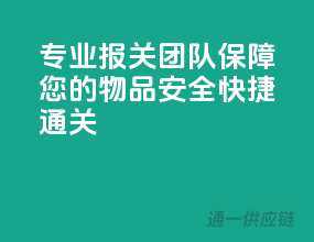 专业报关团队，保障您的物品安全快捷通关