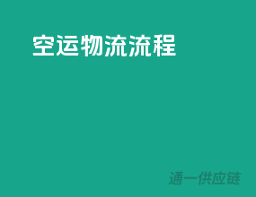 空运物流流程