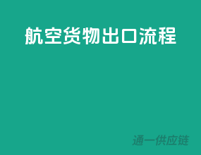 航空货物出口流程