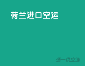 荷兰进口空运