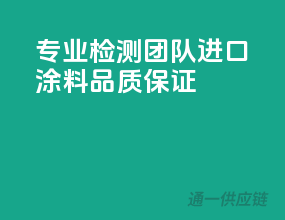 专业检测团队，进口涂料品质保证