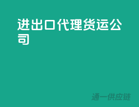 进出口代理货运公司