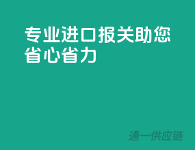 专业进口报关，助您省心省力
