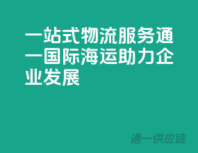 一站式物流服务，通一国际海运，助力企业发展！