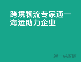 跨境物流专家，通一海运助力企业